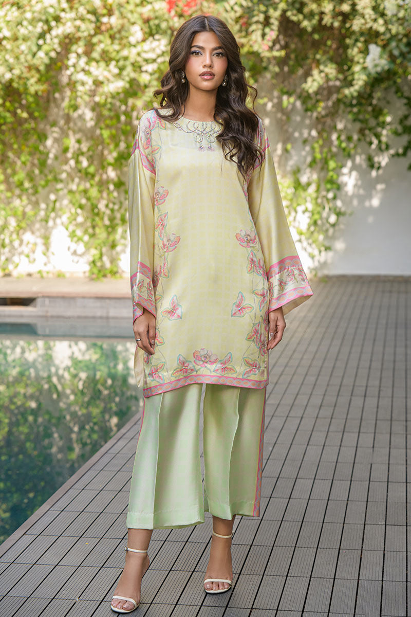 Fatima Khan | Eid Digital Silk Prints | Blossoms - by - Libasekhas UK - Registered Vendor of : Fatima Khan - 100% Original Designer Dresss