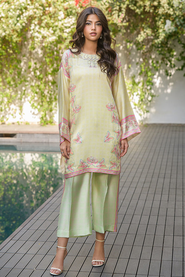 Fatima Khan | Eid Digital Silk Prints | Blossoms - by - Libasekhas UK - Registered Vendor of : Fatima Khan - 100% Original Designer Dresss