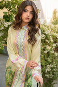 Fatima Khan | Eid Digital Silk Prints |   Pastel Orchid - by - Libasekhas UK - Registered Vendor of : Fatima Khan - 100% Original Designer Dresss
