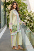 Fatima Khan | Eid Digital Silk Prints |   Pastel Orchid - by - Libasekhas UK - Registered Vendor of : Fatima Khan - 100% Original Designer Dresss