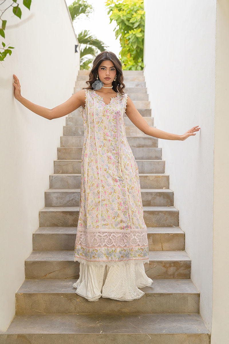 Fatima Khan | Eid Digital Silk Prints |   Flora - by - Libasekhas UK - Registered Vendor of : Fatima Khan - 100% Original Designer Dresss
