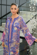 Fatima Khan | Eid Digital Silk Prints | Amethyst - by - Libasekhas UK - Registered Vendor of : Fatima Khan - 100% Original Designer Dresss