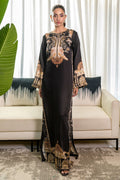 Fatima Khan | Eid Digital Silk Prints |   Black Opal - by - Libasekhas UK - Registered Vendor of : Fatima Khan - 100% Original Designer Dresss