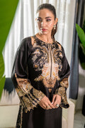 Fatima Khan | Eid Digital Silk Prints |   Black Opal - by - Libasekhas UK - Registered Vendor of : Fatima Khan - 100% Original Designer Dresss