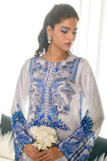 Fatima Khan | Eid Digital Silk Prints | White Opal - by - Libasekhas UK - Registered Vendor of : Hoorain Designer Wear - 100% Original Designer Dresss
