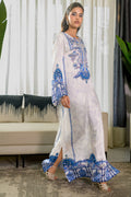 Fatima Khan | Eid Digital Silk Prints | White Opal - by - Libasekhas UK - Registered Vendor of : Hoorain Designer Wear - 100% Original Designer Dresss