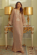 Ansab Jahangir | Summer Kaftans | Taupe Magic - by Libasekhas UK - Registered Vendor of : Ansab Jahangir - 100% Original Designer Dress