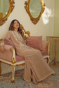 Ansab Jahangir | Summer Kaftans | Taupe Magic - by Libasekhas UK - Registered Vendor of : Ansab Jahangir - 100% Original Designer Dress