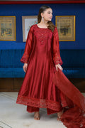 Fatima Khan | La Fleur Eid Edit | Scarlet - by - Libasekhas UK - Registered Vendor of : Fatima Khan - 100% Original Designer Dresss