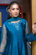 Fatima Khan | La Fleur Eid Edit | Azure Jade - by - Libasekhas UK - Registered Vendor of : Fatima Khan - 100% Original Designer Dresss