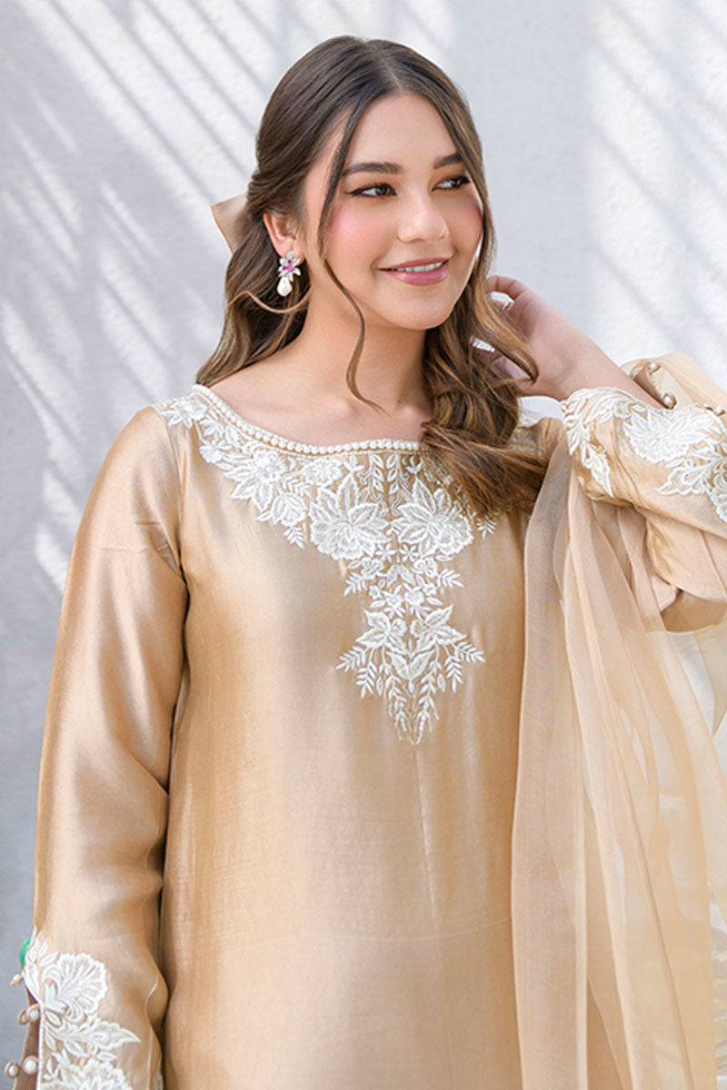 Fatima Khan | La Fleur Eid Edit | Beigetastic - by - Libasekhas UK - Registered Vendor of : Fatima Khan - 100% Original Designer Dresss