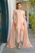 Fatima Khan | La Fleur Eid Edit | Peach Buzz - by - Libasekhas UK - Registered Vendor of : Fatima Khan - 100% Original Designer Dresss