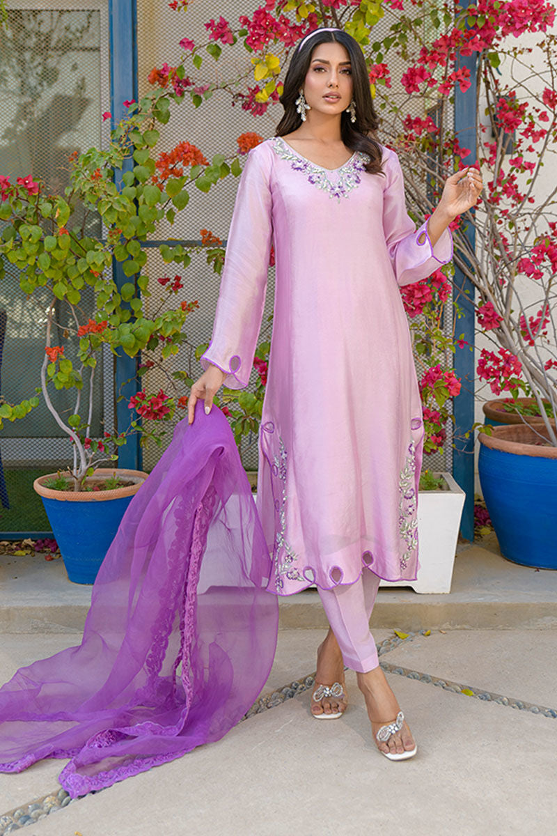 Fatima Khan | La Fleur Eid Edit | Lavenderlicious - by - Libasekhas UK - Registered Vendor of : Fatima Khan - 100% Original Designer Dresss