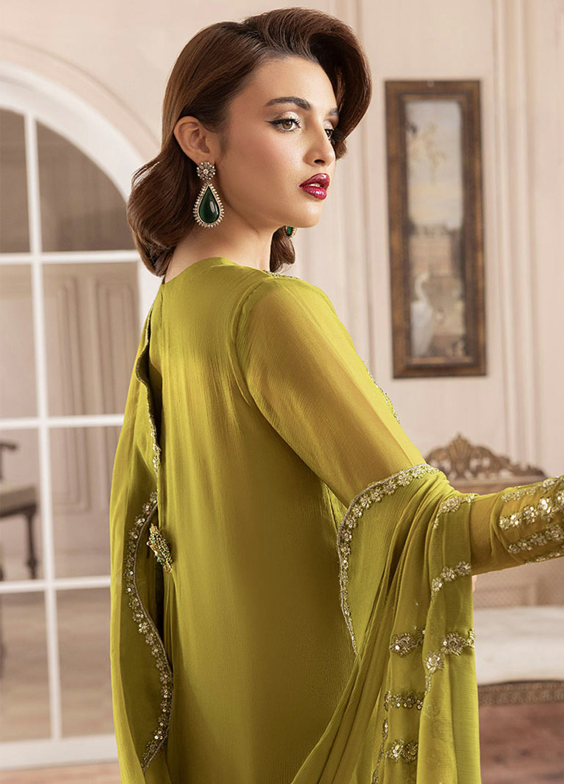 Sahane | Elyssa Festive Chiffon | CT-19001 Eve - ELYSSA - by - Libasekhas UK - Registered Vendor of : Sahane - 100% Original Designer Dresss