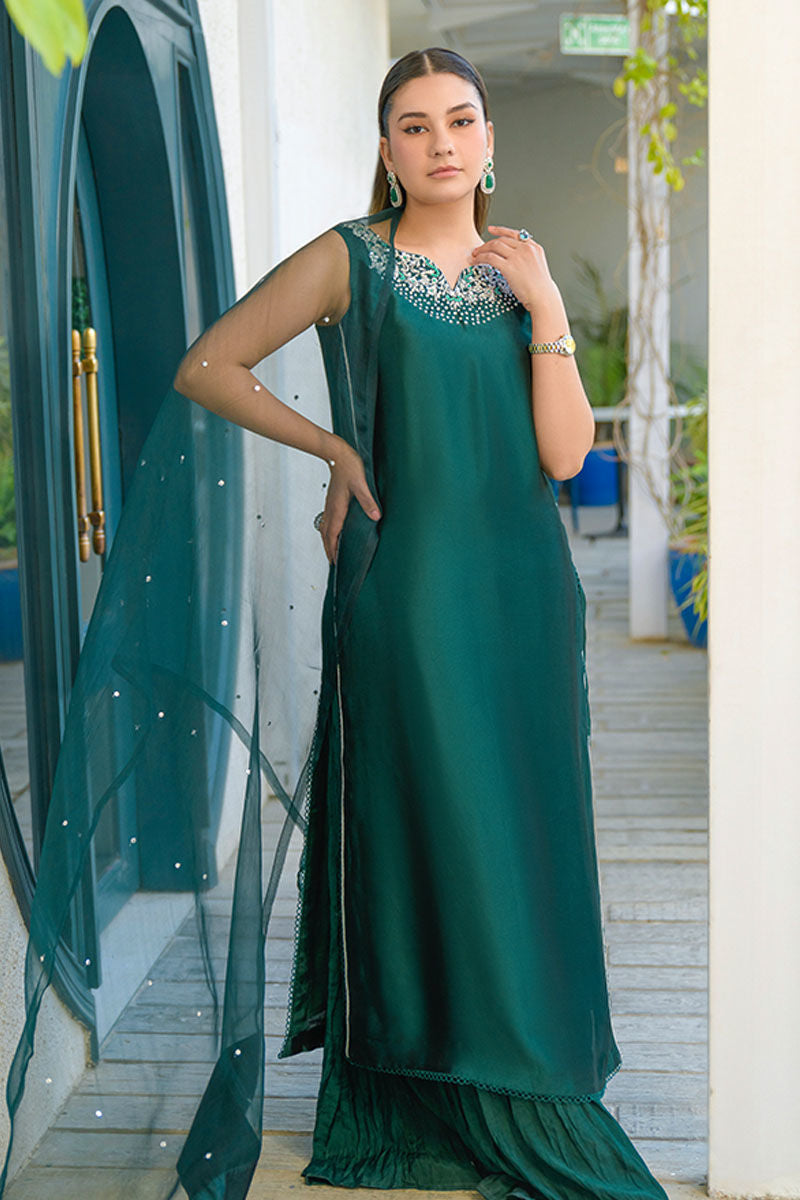 Fatima Khan | La Fleur Eid Edit | Viridity - by - Libasekhas UK - Registered Vendor of : Fatima Khan - 100% Original Designer Dresss