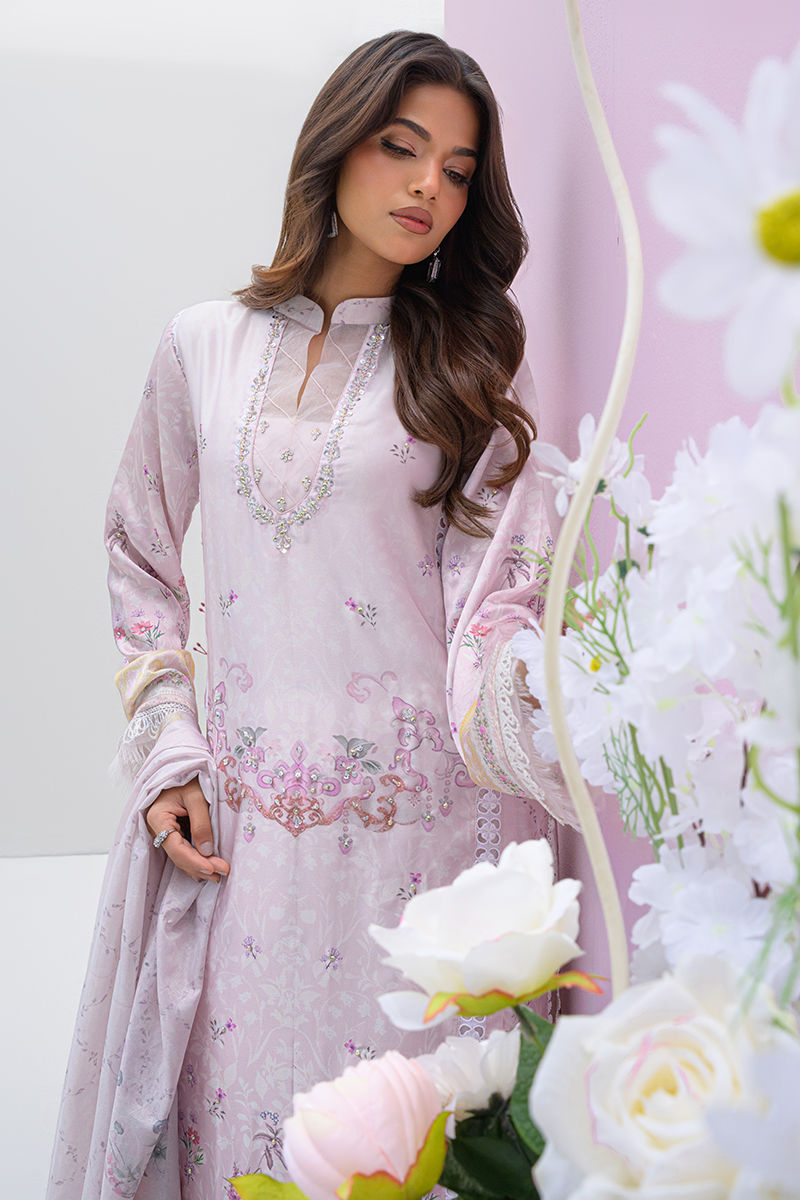 Fatima Khan | Eid Digital Silk Prints | Pastella - by - Libasekhas UK - Registered Vendor of : Fatima Khan - 100% Original Designer Dresss
