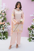 Fatima Khan | Eid Digital Silk Prints | Peach Blossoms - by - Libasekhas UK - Registered Vendor of : Fatima Khan - 100% Original Designer Dresss
