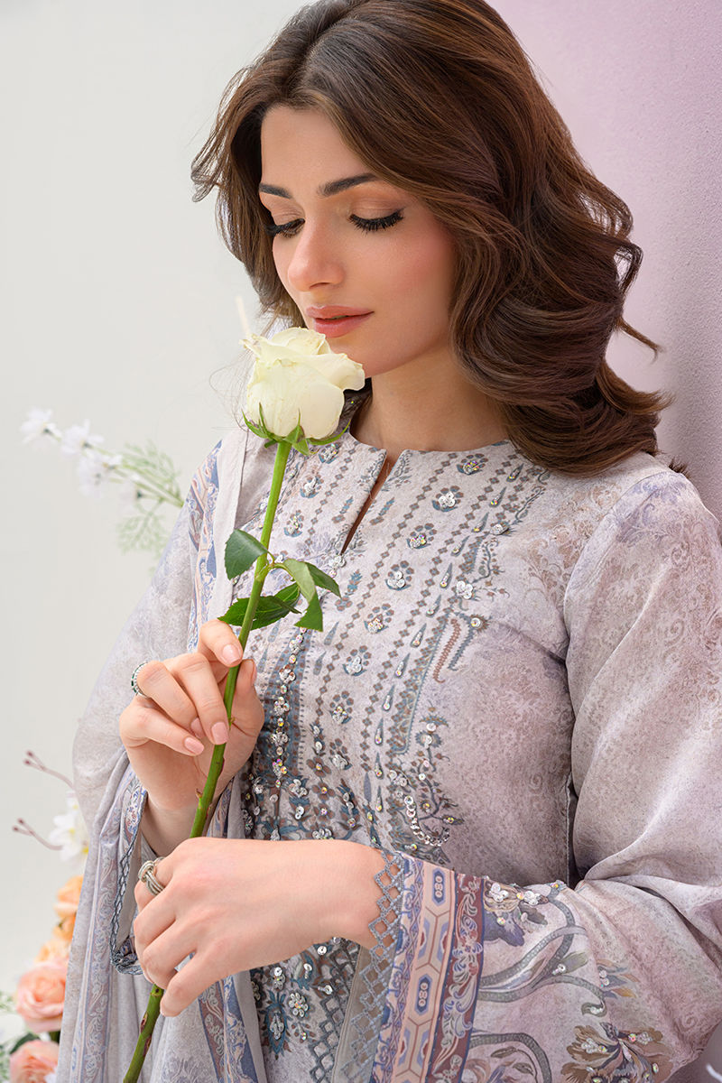 Fatima Khan | Prints and Petals | Moonlit Grace - by Libasekhas UK - Registered Vendor of : Fatima Khan - 100% Original Designer Dress