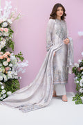 Fatima Khan | Eid Digital Silk Prints |   Moonlit Grace - by - Libasekhas UK - Registered Vendor of : Fatima Khan - 100% Original Designer Dresss