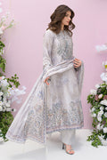 Fatima Khan | Eid Digital Silk Prints |   Moonlit Grace - by - Libasekhas UK - Registered Vendor of : Fatima Khan - 100% Original Designer Dresss