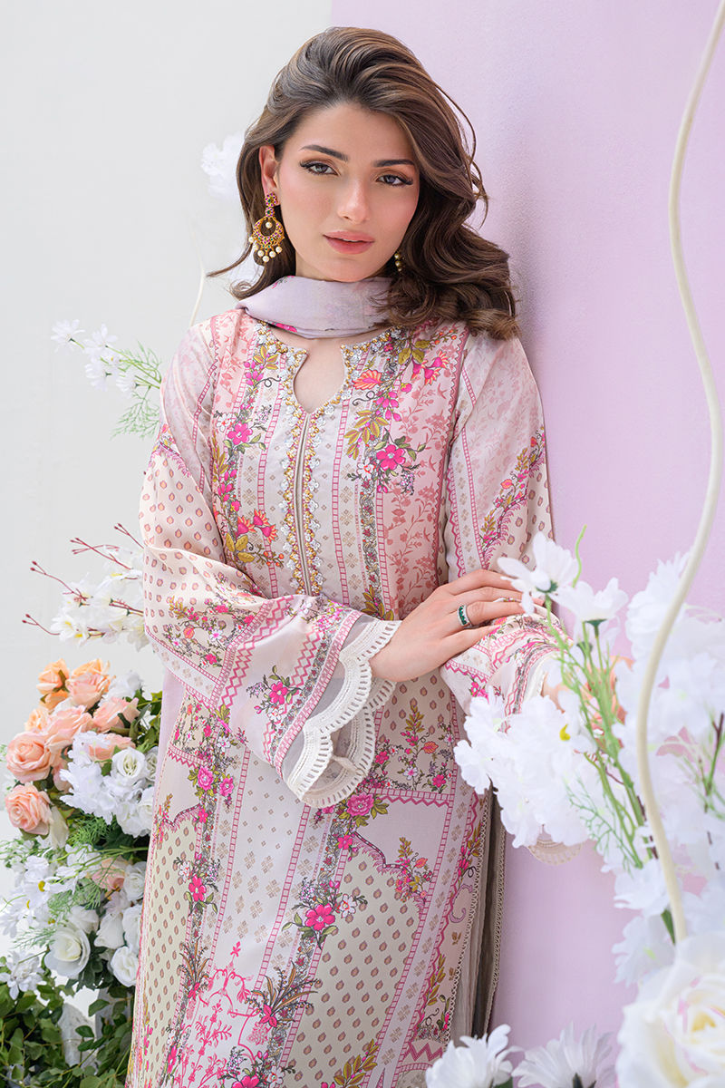 Fatima Khan | Eid Digital Silk Prints |   Floralia - by - Libasekhas UK - Registered Vendor of : Fatima Khan - 100% Original Designer Dresss