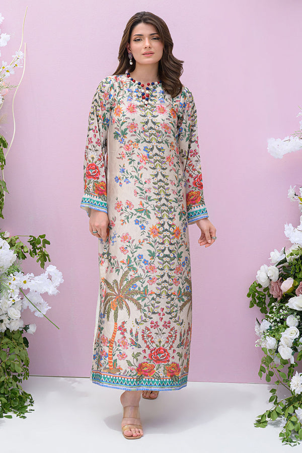 Fatima Khan | Eid Digital Silk Prints | Wildflower - by - Libasekhas UK - Registered Vendor of : Fatima Khan - 100% Original Designer Dresss