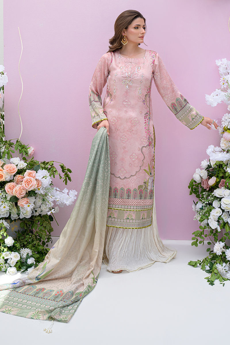 Fatima Khan | Eid Digital Silk Prints | Petaluxe - by - Libasekhas UK - Registered Vendor of : Fatima Khan - 100% Original Designer Dresss