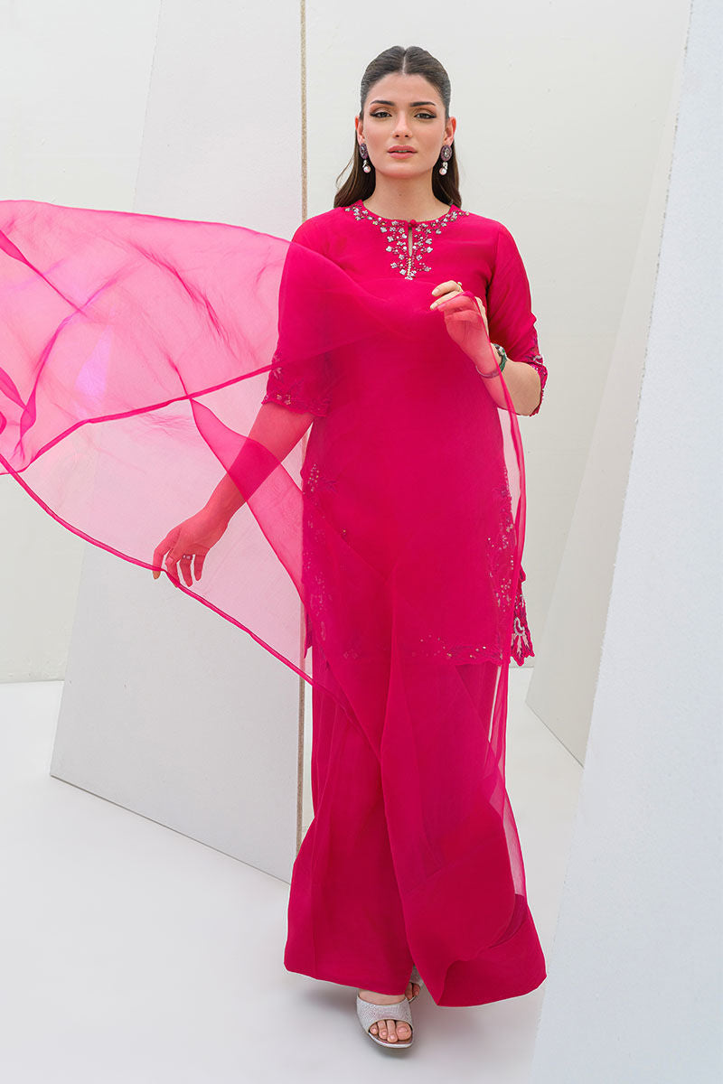 Fatima Khan | Serene Eid Luxe Pret | Pinktastic - by - Libasekhas UK - Registered Vendor of : Fatima Khan - 100% Original Designer Dresss