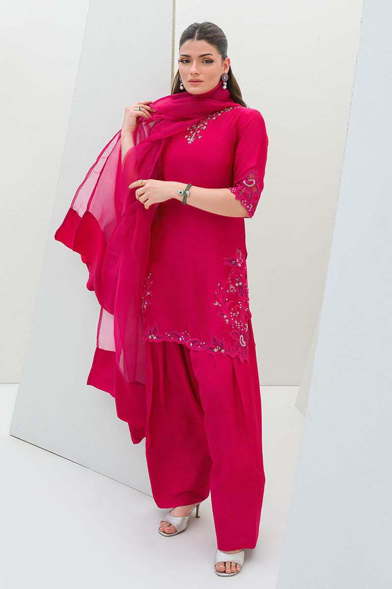 Fatima Khan | Serene Eid Luxe Pret | Pinktastic - by - Libasekhas UK - Registered Vendor of : Fatima Khan - 100% Original Designer Dresss
