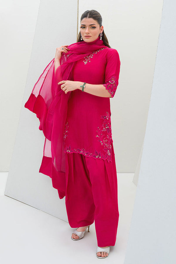 Fatima Khan | Serene Eid Luxe Pret | Pinktastic - by - Libasekhas UK - Registered Vendor of : Fatima Khan - 100% Original Designer Dresss