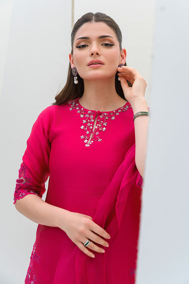 Fatima Khan | Serene Eid Luxe Pret | Pinktastic - by - Libasekhas UK - Registered Vendor of : Fatima Khan - 100% Original Designer Dresss