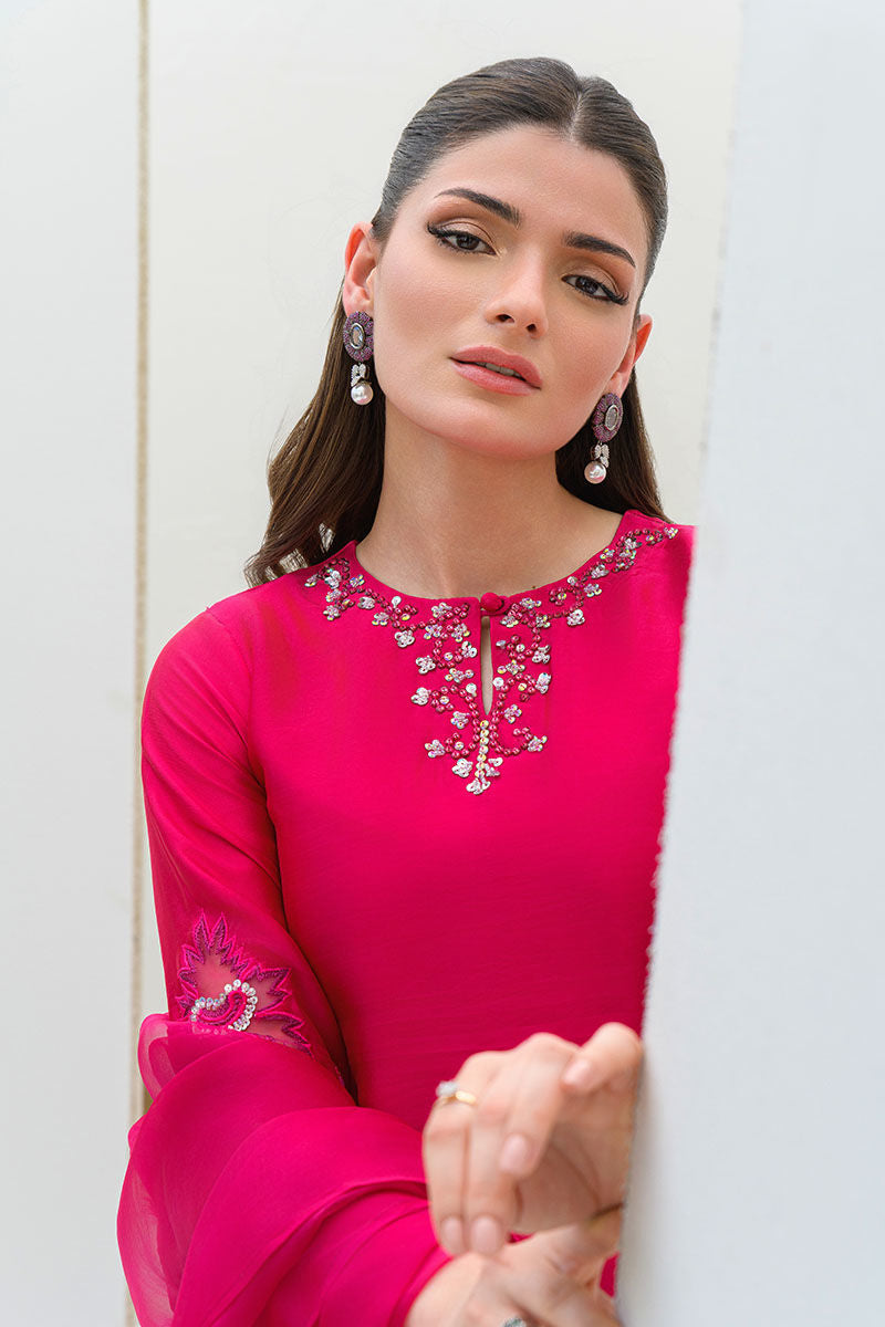 Fatima Khan | Serene Eid Luxe Pret | Pinktastic - by - Libasekhas UK - Registered Vendor of : Fatima Khan - 100% Original Designer Dresss