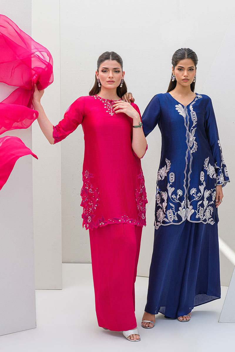 Fatima Khan | Serene Eid Luxe Pret | Pinktastic - by - Libasekhas UK - Registered Vendor of : Fatima Khan - 100% Original Designer Dresss