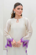 Fatima Khan | Serene Eid Luxe Pret | Majestic Ivory - by - Libasekhas UK - Registered Vendor of : Fatima Khan - 100% Original Designer Dresss