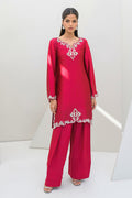 Fatima Khan | Serene Eid Luxe Pret | Ruby Rouge - by - Libasekhas UK - Registered Vendor of : Fatima Khan - 100% Original Designer Dresss