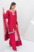 Fatima Khan | Serene Eid Luxe Pret | Ruby Rouge - by - Libasekhas UK - Registered Vendor of : Fatima Khan - 100% Original Designer Dresss