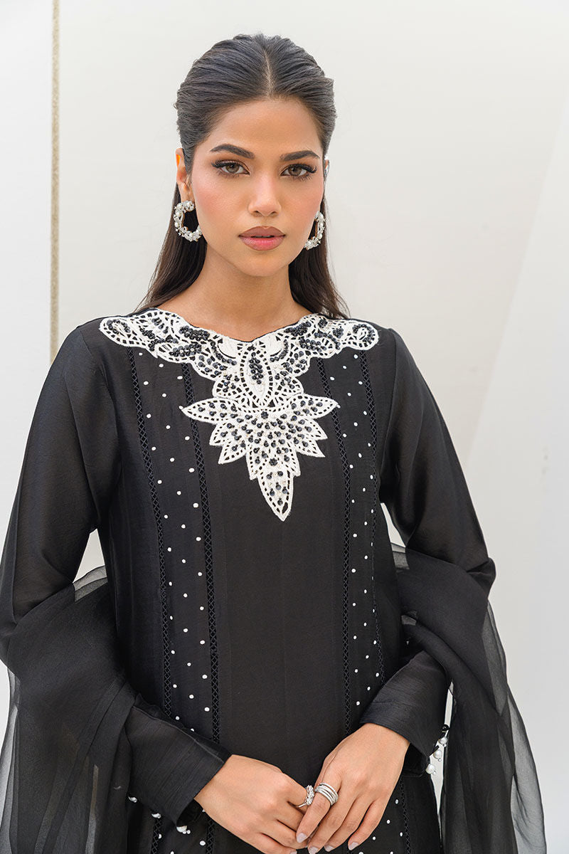 Fatima Khan | Serene Eid Luxe Pret | Obsidian - by - Libasekhas UK - Registered Vendor of : Fatima Khan - 100% Original Designer Dresss