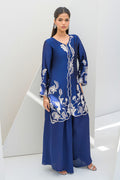 Fatima Khan | Serene Eid Luxe Pret | Blue Noir - by - Libasekhas UK - Registered Vendor of : Fatima Khan - 100% Original Designer Dresss