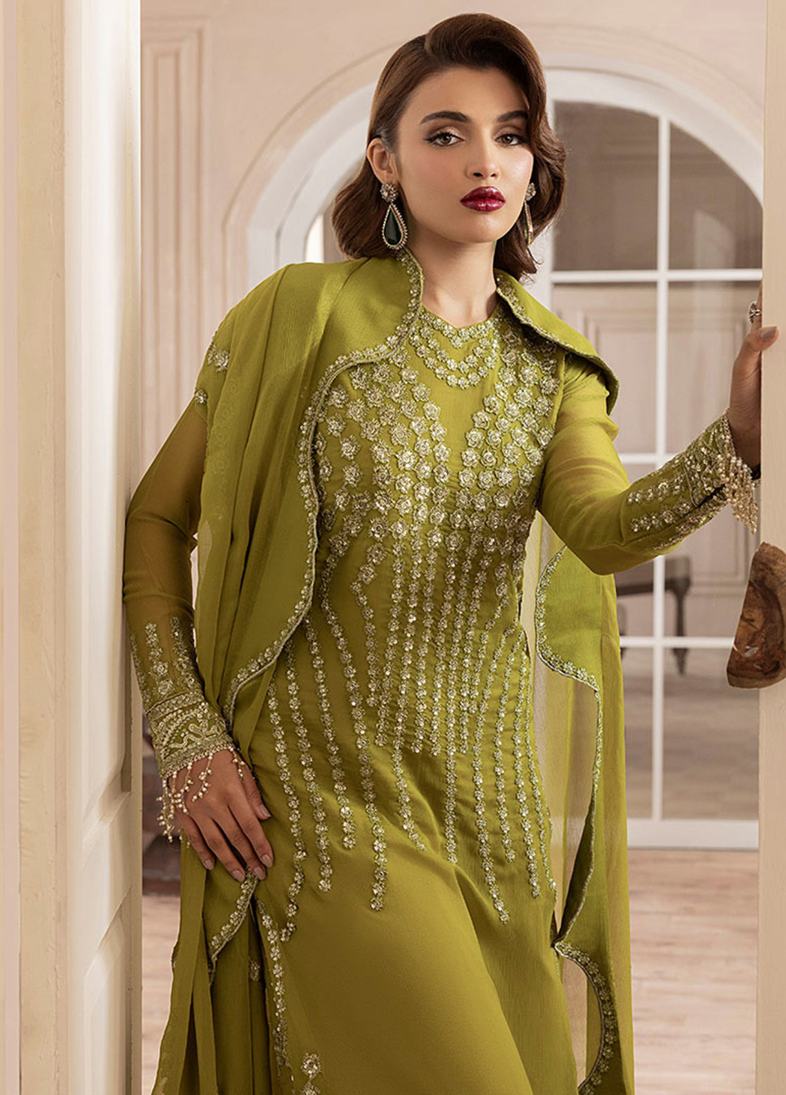 Sahane | Elyssa Festive Chiffon | CT-19001 Eve - ELYSSA - by - Libasekhas UK - Registered Vendor of : Sahane - 100% Original Designer Dresss