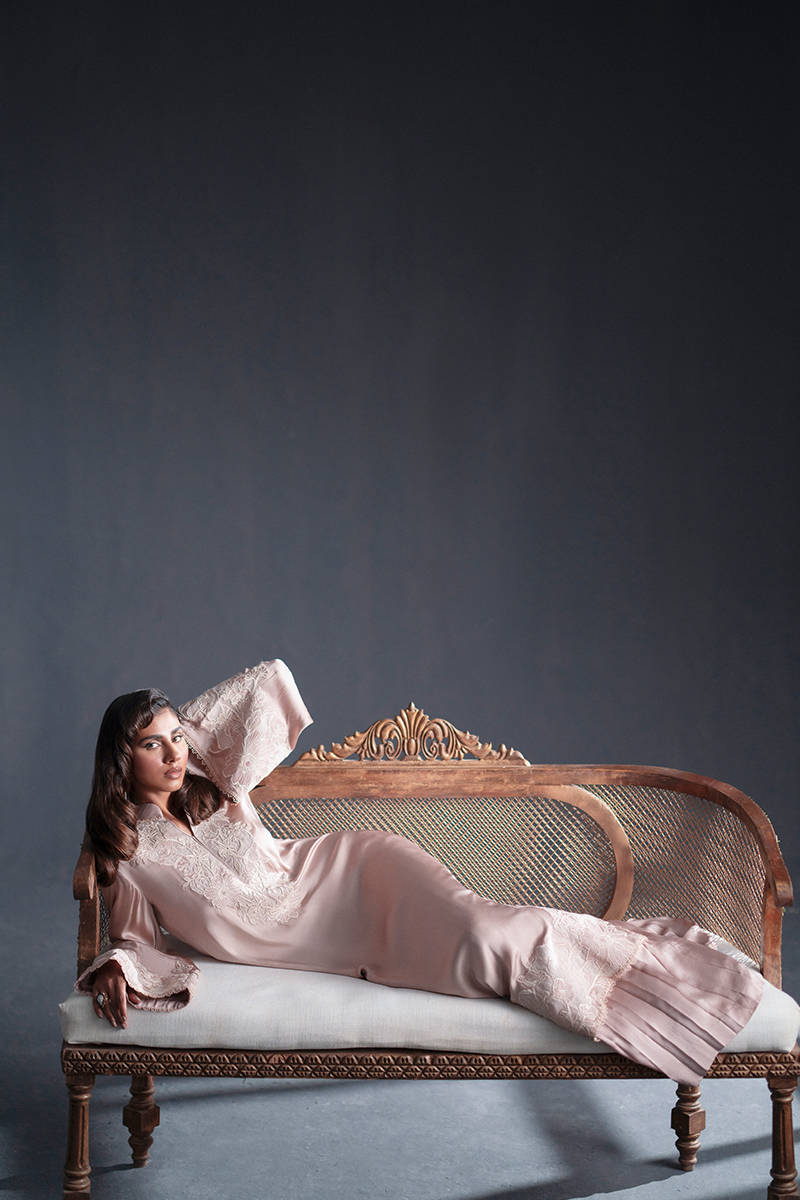 MNR | Chai Coffee Luxury Pret | Tea Rose - by - Libasekhas UK - Registered Vendor of : MNR - 100% Original Designer Dresss