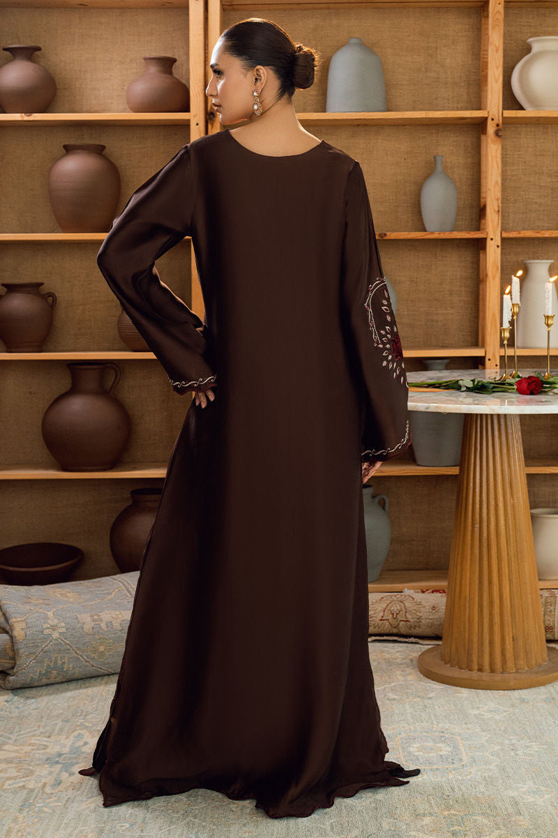 Fatima Khan | Warm Whisper Velvet 25 | Bronze Reverie - by Libasekhas UK - Registered Vendor of : Fatima Khan - 100% Original Designer Dress
