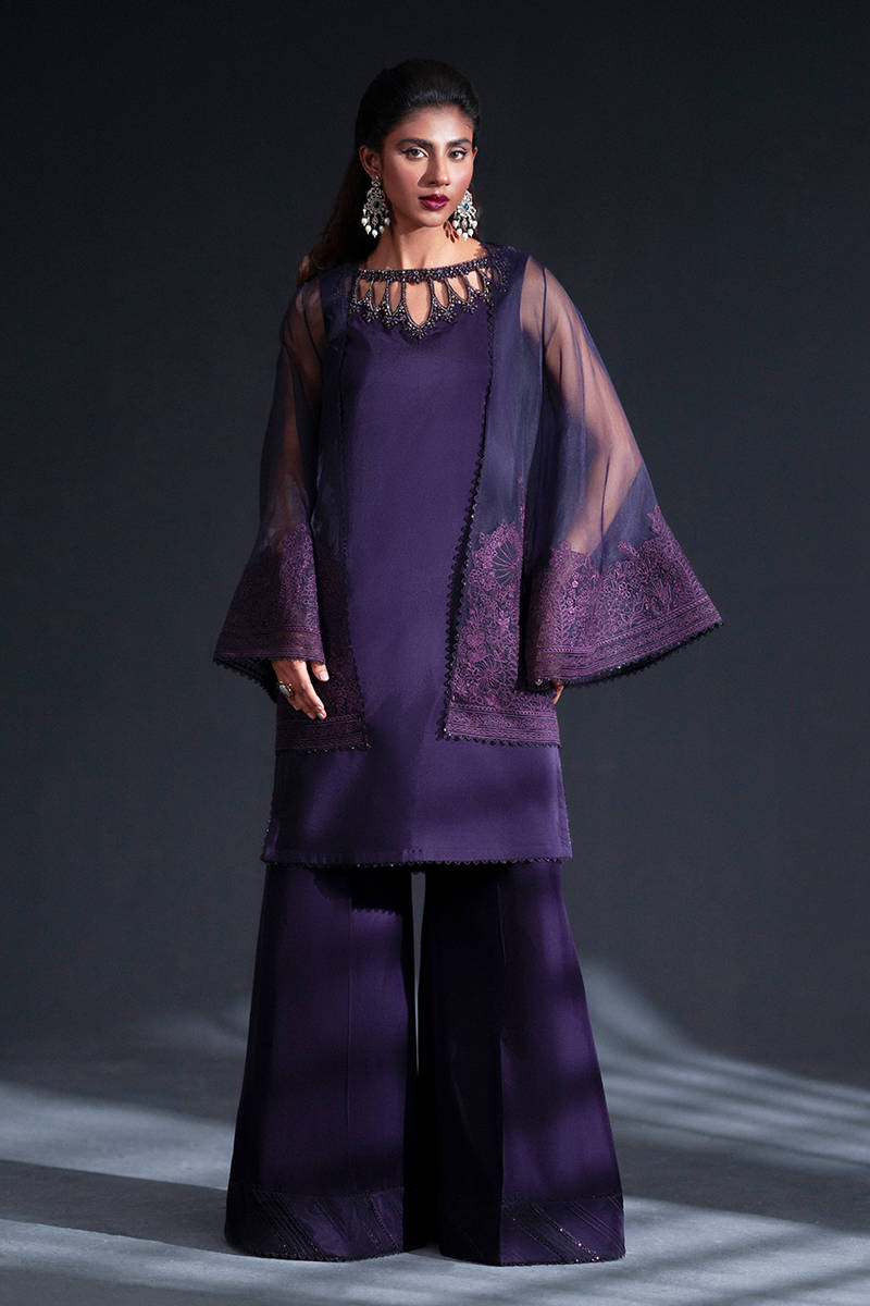 MNR | Chai Coffee Luxury Pret | Lavender Dreams - by - Libasekhas UK - Registered Vendor of : MNR - 100% Original Designer Dresss