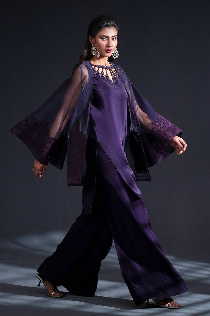 MNR | Chai Coffee Luxury Pret | Lavender Dreams - by - Libasekhas UK - Registered Vendor of : MNR - 100% Original Designer Dresss