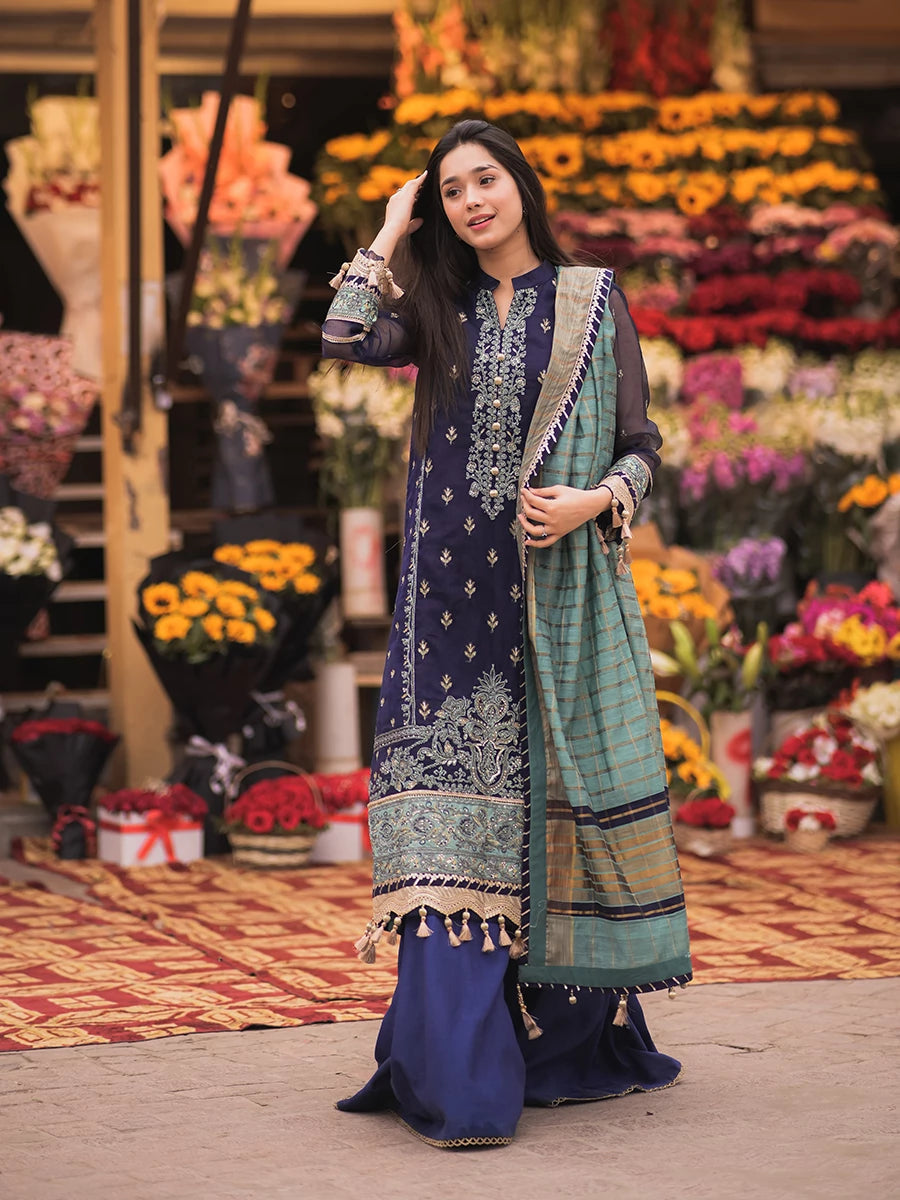 Salitex | Signature Festive Chiffon | SUNW6JI018UT - by - Libasekhas UK - Registered Vendor of : Salitex - 100% Original Designer Dresss