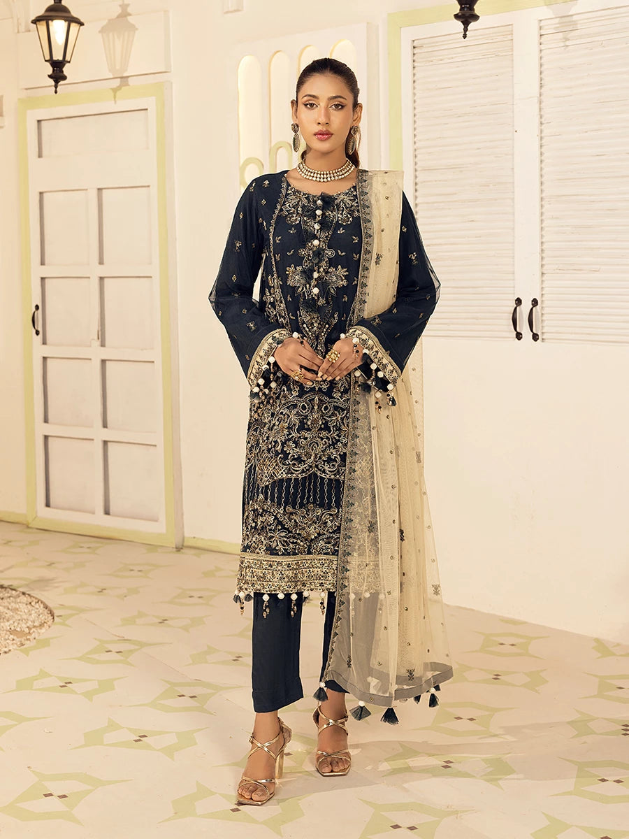 Salitex | Signature Festive Chiffon | SUNW6NO006UT - by - Libasekhas UK - Registered Vendor of : Salitex - 100% Original Designer Dresss