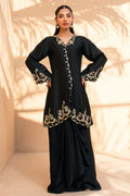 Fatima Khan | Flore Eid Luxe 26 | Noir Petale - by Libasekhas UK - Registered Vendor of : Fatima Khan - 100% Original Designer Dress