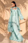 Fatima Khan | Flore Eid Luxe 26 | Aqua Fern - by Libasekhas UK - Registered Vendor of : Fatima Khan - 100% Original Designer Dress