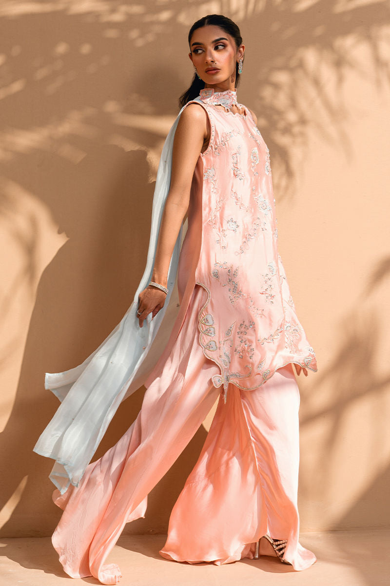 Fatima Khan | Flore Eid Luxe 26 | Blush Rose - by Libasekhas UK - Registered Vendor of : Fatima Khan - 100% Original Designer Dress