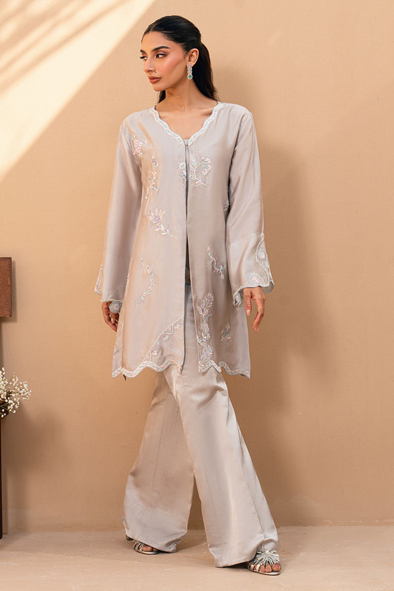Fatima Khan | Flore Eid Luxe 26 | Pearl Petal - by Libasekhas UK - Registered Vendor of : Fatima Khan - 100% Original Designer Dress