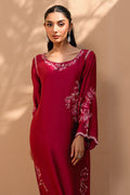 Fatima Khan | Flore Eid Luxe 26 | Crimson Blossom - by Libasekhas UK - Registered Vendor of : Fatima Khan - 100% Original Designer Dress